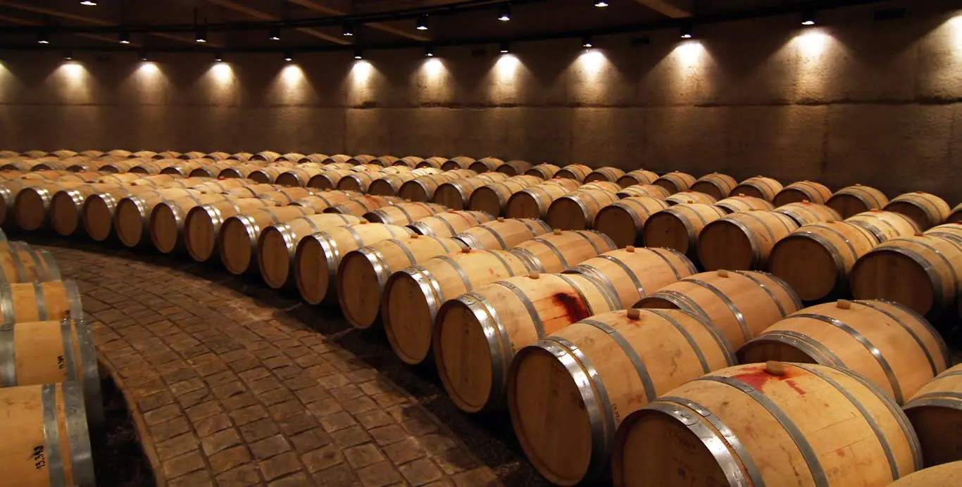 Cava en una bodega de Luján de Cuyo, Mendoza