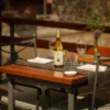 Table set for wine pairing lunch – Mendoza Wineries