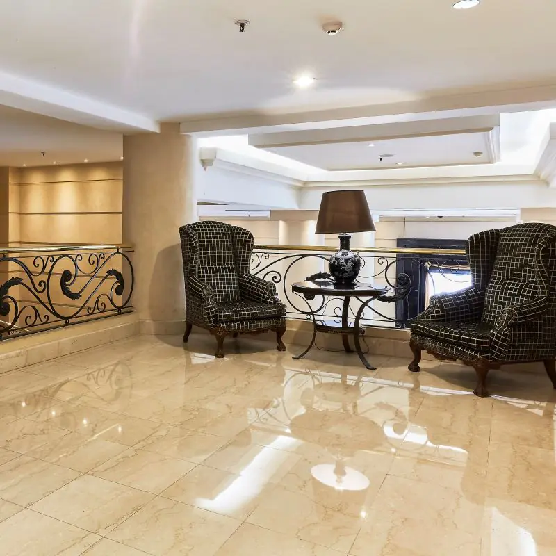 Hotel lounge area in Mendoza for wine experience guests