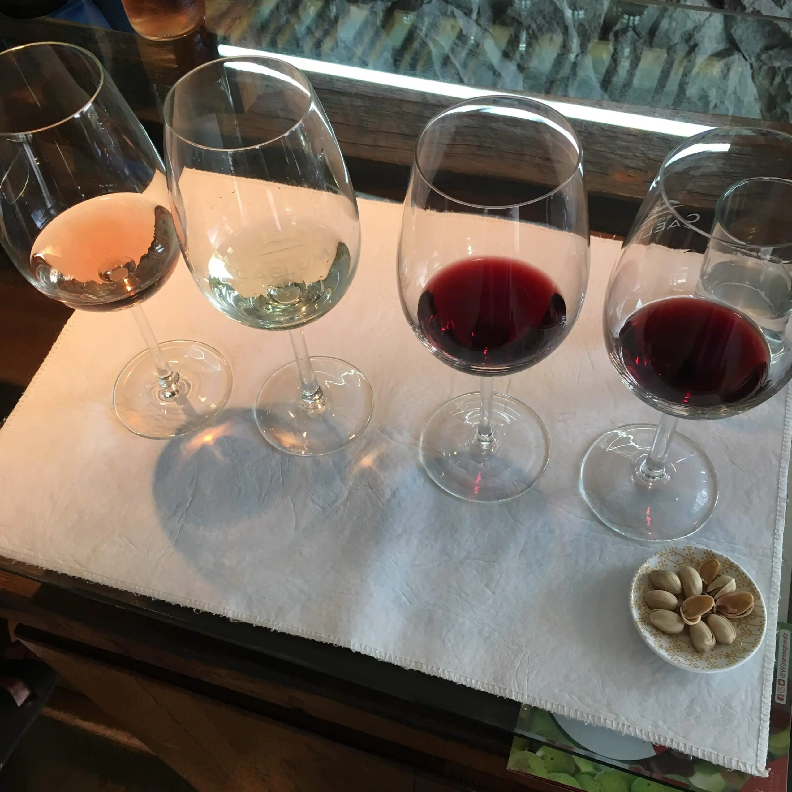 Wine tasting of premium Mendoza wines during a guided winery experience