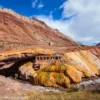 Puente del Inca natural bridge in the Andes, High Mountain tour from San Rafael.