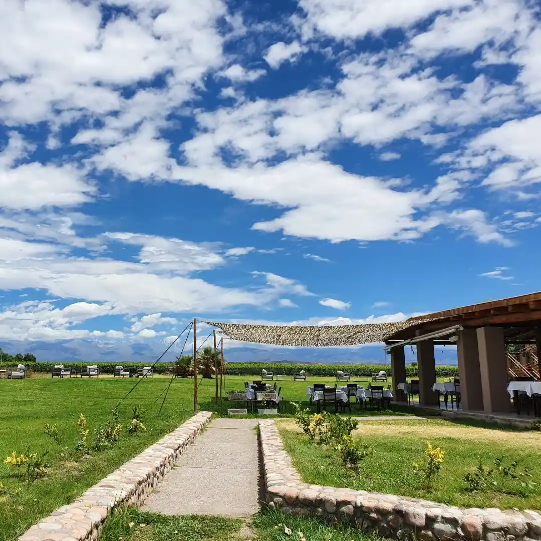 Lunch area at Domaine Bousquet – Uco Valley Cooking Class
