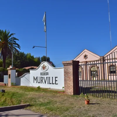 Ruta del Vino desde San Rafael - Entrada de la Bodega Murville.